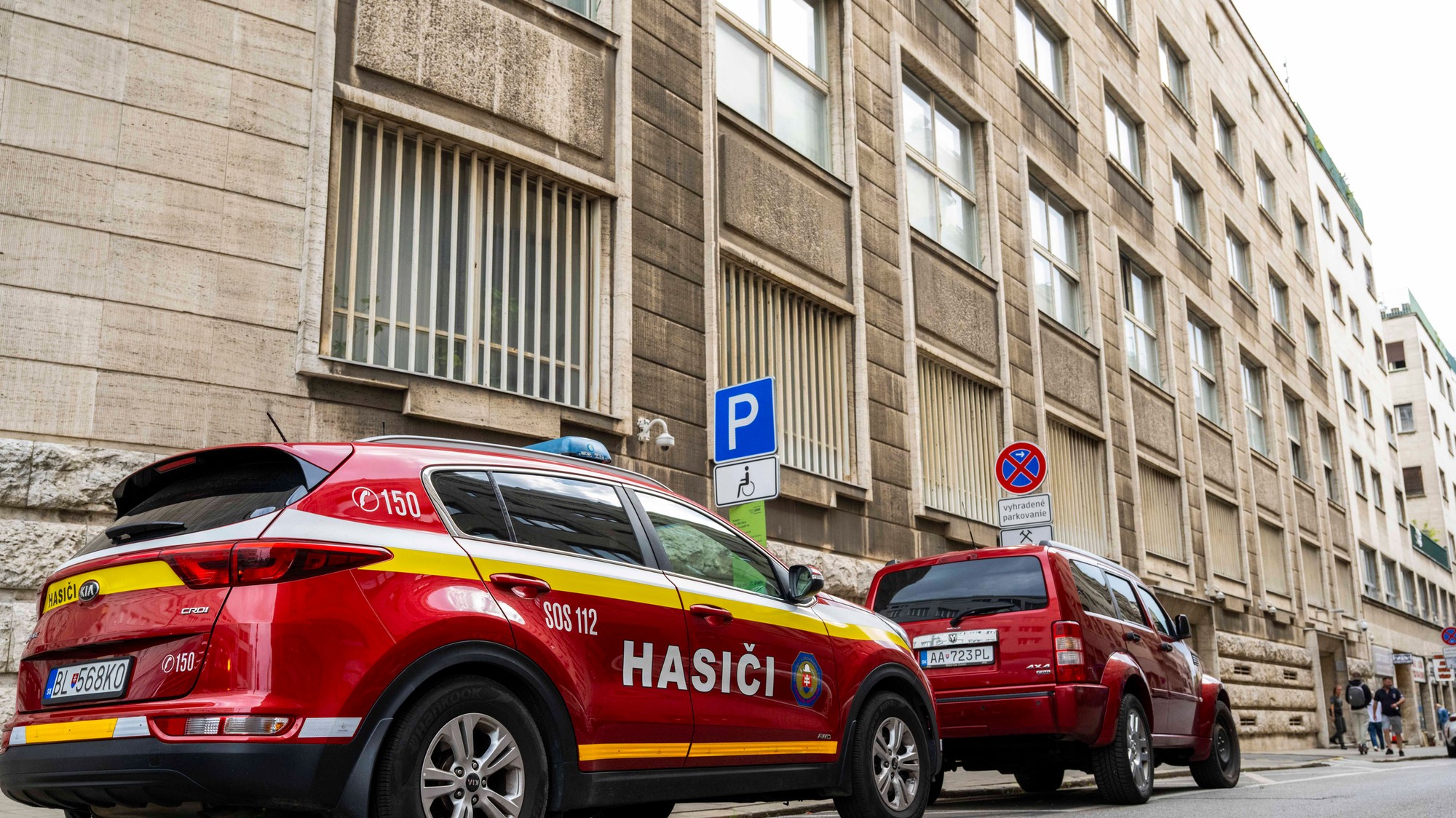 Hasiči zasahovali pri požiari v budove Generálnej prokuratúry v Bratislave