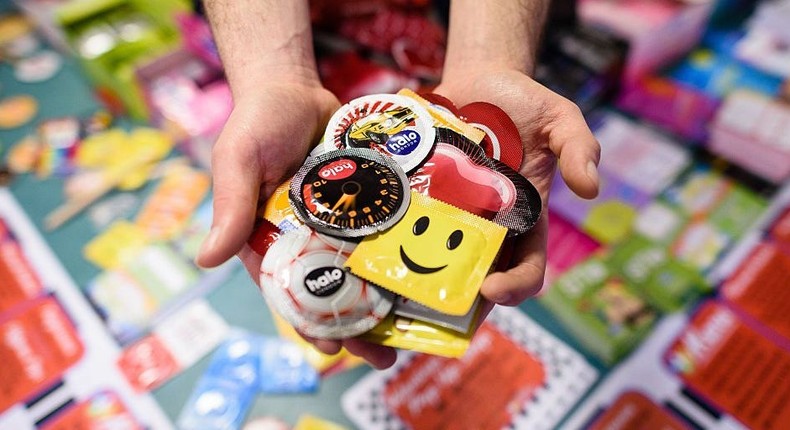 Condoms come in all shapes, sizes, and textures to fit just about anyone's pleasure palate.LEON NEAL / Stringer / Getty Images