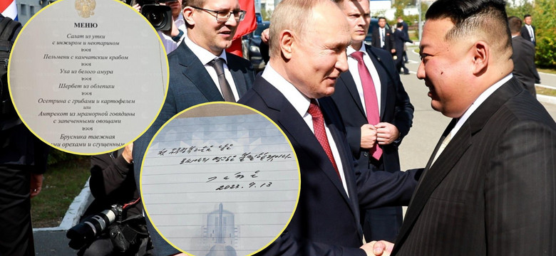 Putin podjął Kim Dzong Una przy stole. Oto wykwintne menu dyktatorów