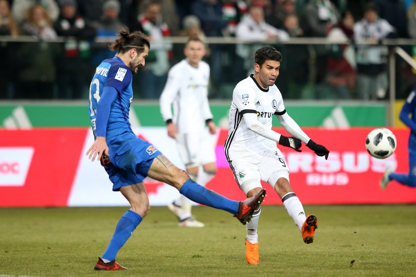 Pilka nozna. Ekstraklasa. Legia Warszawa - Lech Poznan. 04.03.2018