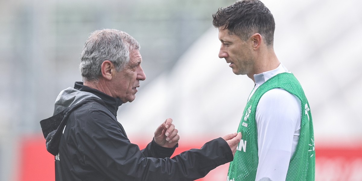 Fernando Santos i Robert Lewandowski.