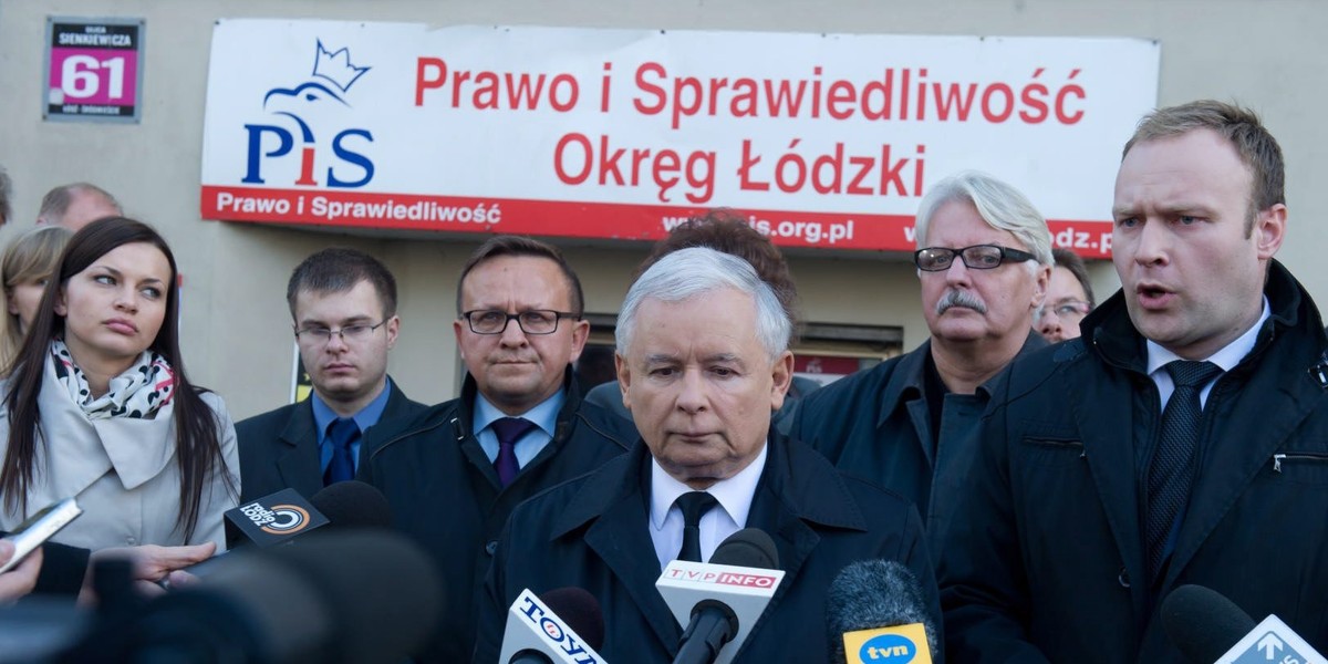 jarosław kaczyński w łodzi