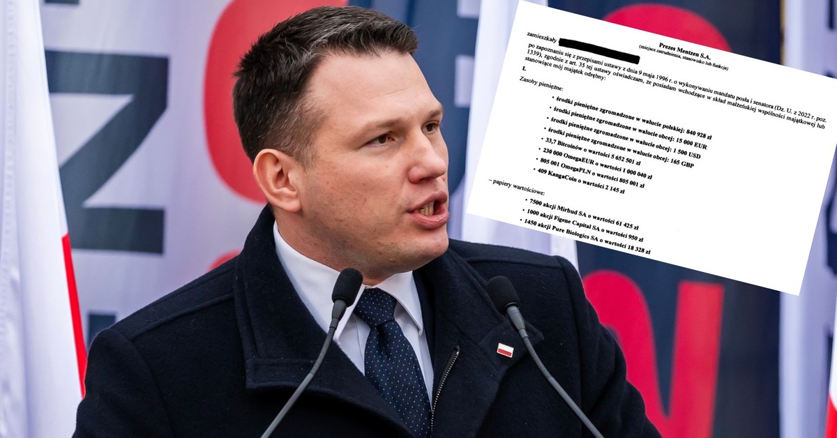 Presidential elections 2025. This is the wealth of Sławomir Mentzen