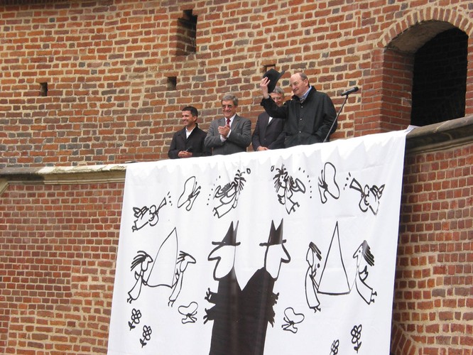 Sławomir Mrożek w Krakowie, w 2005 roku