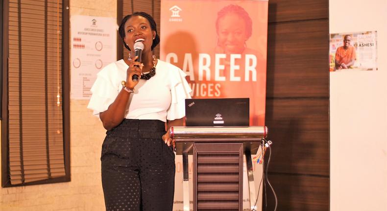 Sylvia Kunkyebe, Assistant Director of career services at Ashesi University.
