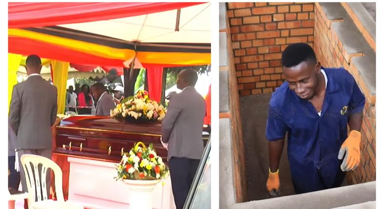 The funeral of Joseph Tamale Mirundi at his ancestral home