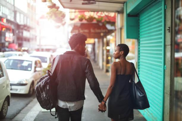 A young couple on a date