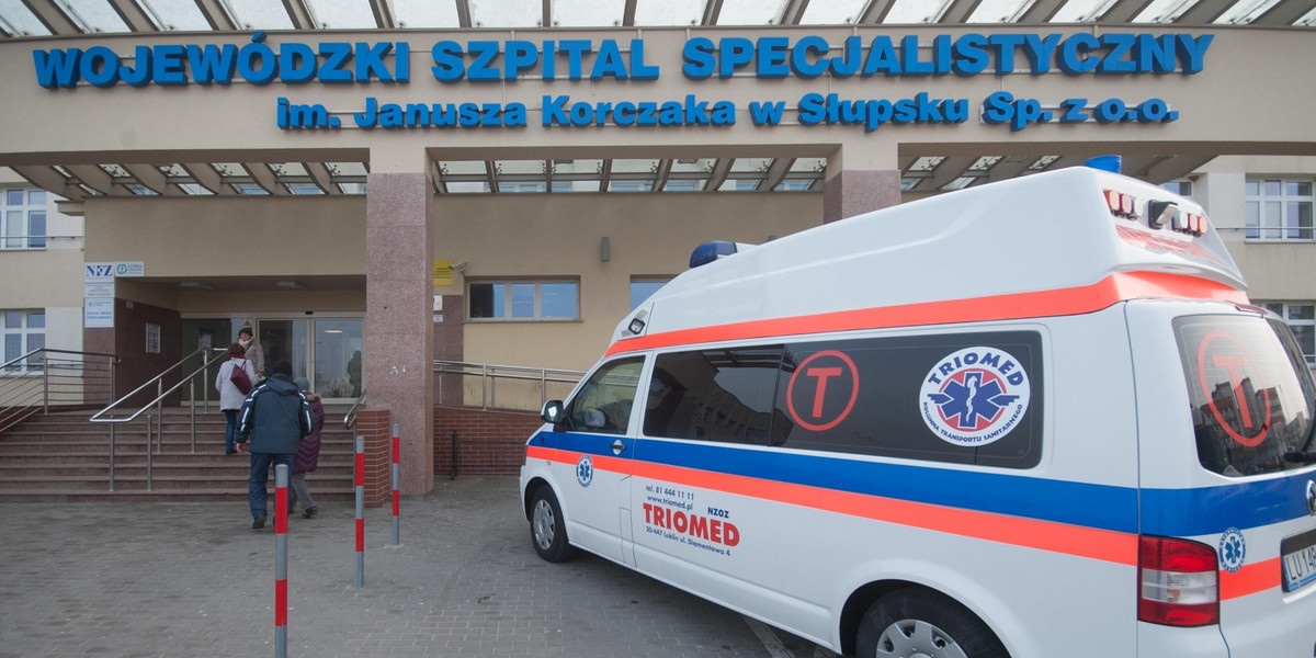 Skandal w Słupskim szpitalu. 43-latek wypadł z okna, ale lekarz nie chciał go zbadać
