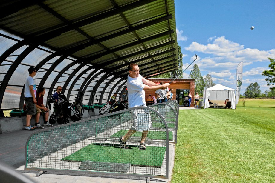 "Driving range" na polu golfowym