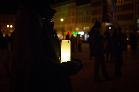 Manifestacja na placu Wolności w Poznaniu, fot. Bartosz Garba