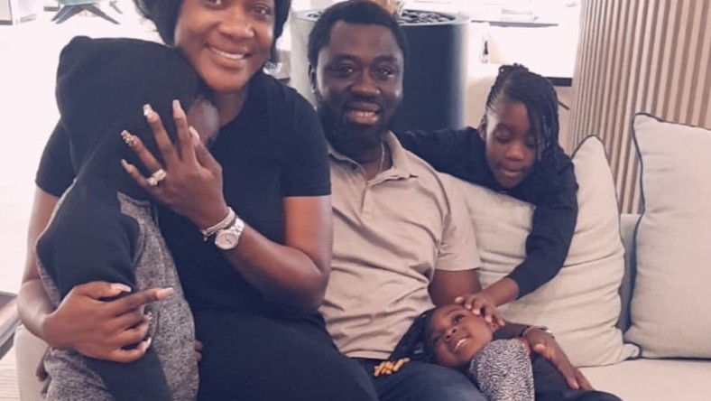 Mercy Johnson-Okojie and her husband, Prince Odi Okojie are celebrating their eighth wedding anniversary today and she can't keep calm about it.[Instagram/MercyJohnsonOkojie]