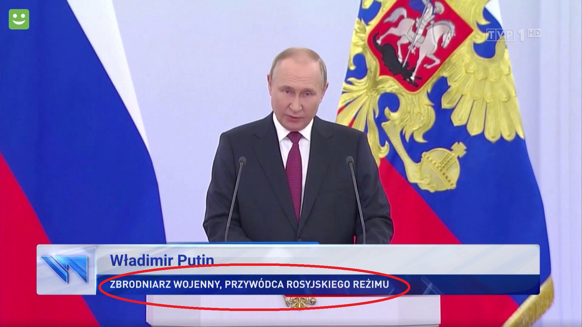 Tak "Wiadomości" TVP określiły Putina. Reaguje ukraiński minister