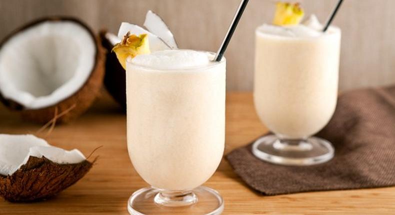 Banana and coconut smoothie