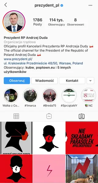 Profil prezydenta Andrzeja Dudy jest masowo oznaczany na zdjęciach wyrażających sprzeciw wobec ustawy antyaborcyjnej