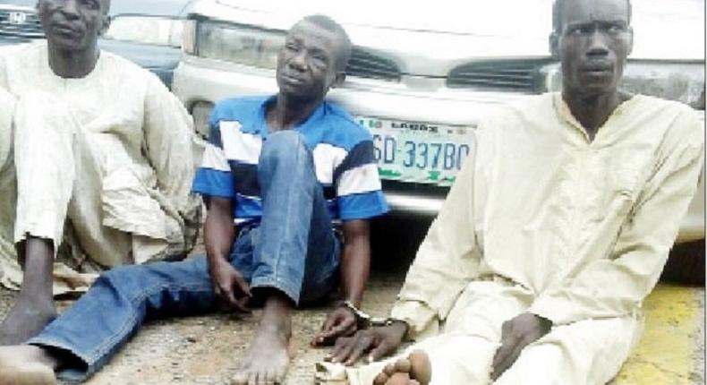 The three suspects, Hassan, Abubakar and Hussein