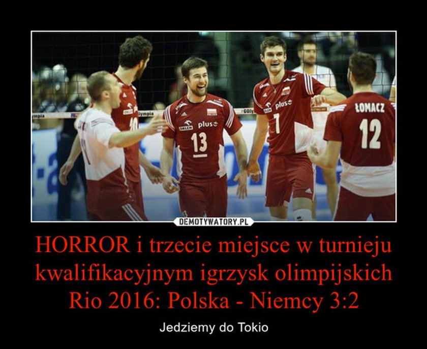 Memy po triumfie w meczu siatkarzy Niemcy - Polska 2:3