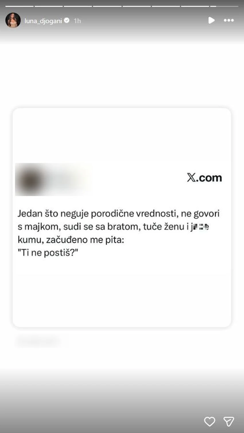 Luna Đogani, objava