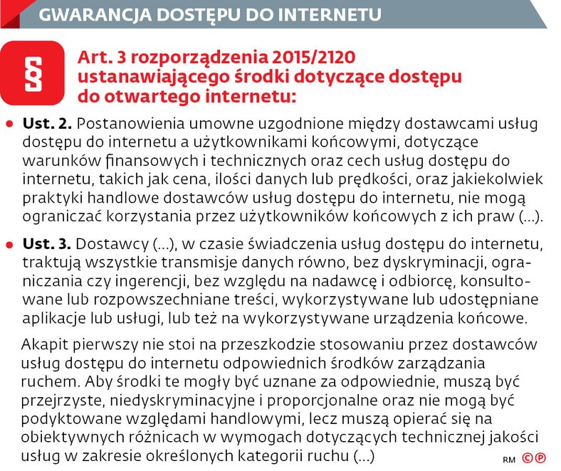 Gwarancja dostępu do internetu