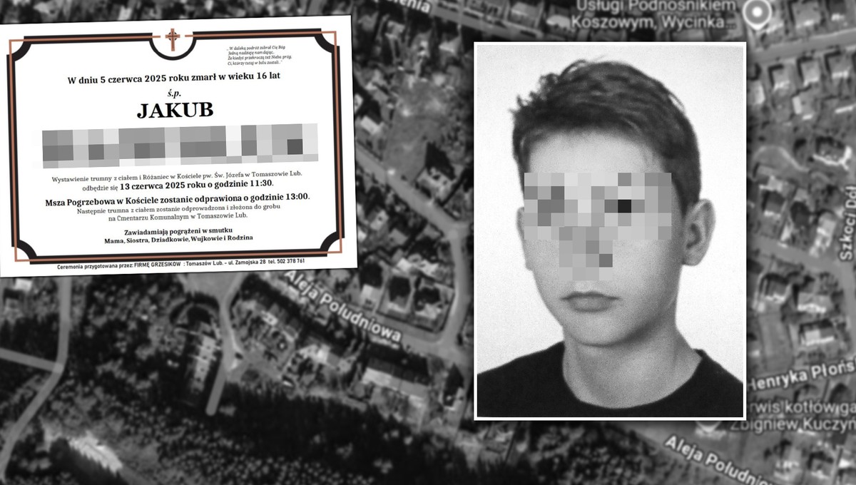 Tragiczna śmierć 16-letniego Kuby. Zrozpaczona mama podała szczegóły pogrzebu