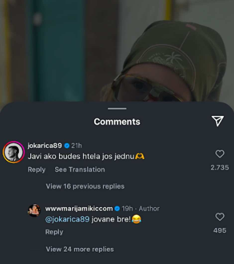 Marija odgovorila Jovanu