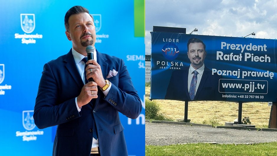 Rafał Piech, plakat wyborczy na Podhalu