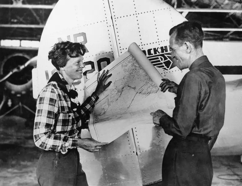 Amelia Earhart i nawigator Fred Noonan Fot. ASSOCIATED PRESS/East News