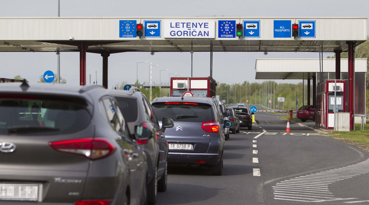 Lezárják hamarosan a letenyei határátkelőt /Fotó: MTI - Varga György