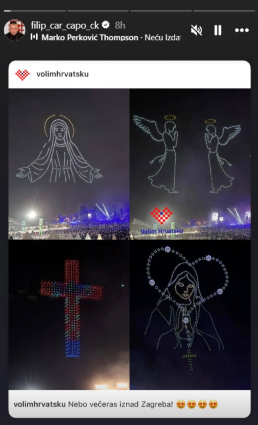 Filip Car objava na Instagramu