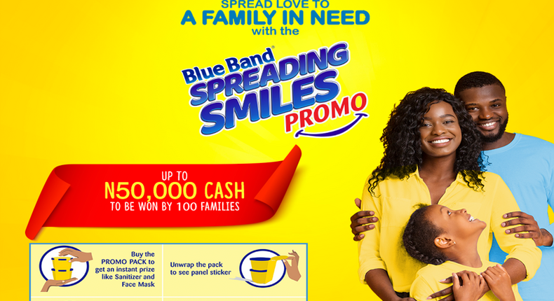 Blue Band Twin Tub Pack is spreading smiles and giving 100 families N5,000,000! And you get to nominate which family benefits!