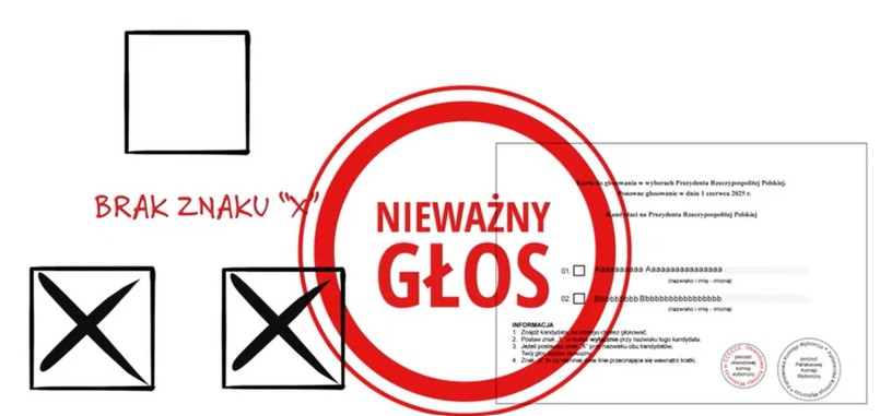 Tak wygląda nieważny głos w wyborach prezydenckich 2025