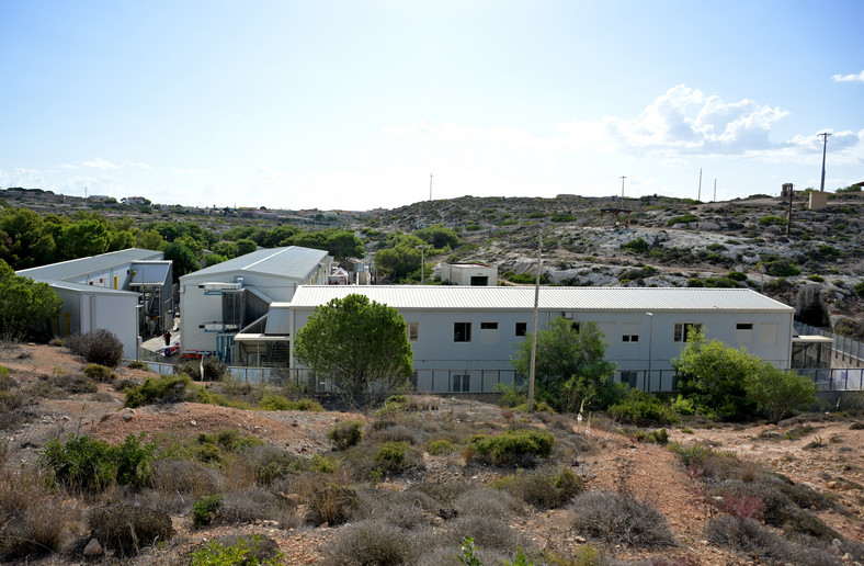 Ośrodek recepcyjny na Lampedusie