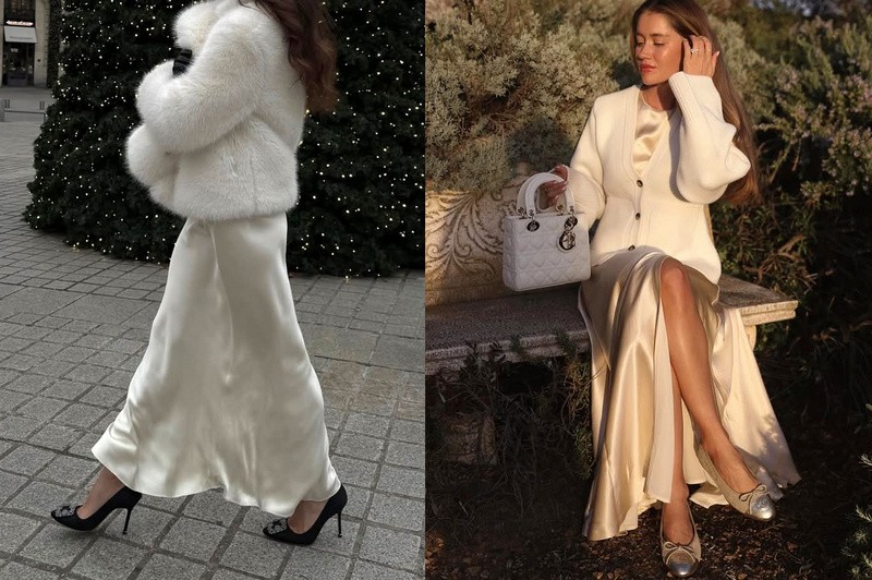 Ako nosiť sukňu s pulóvrom štýlovo.