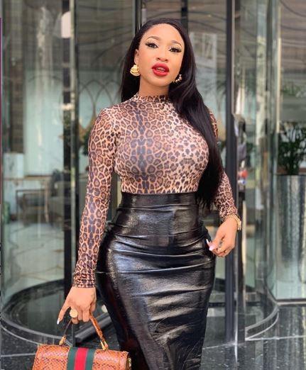 Tonto Dikeh went on to reveal all the times she was physically assaulted by Churchill Olakunle [Instagram/TontoDikeh] 