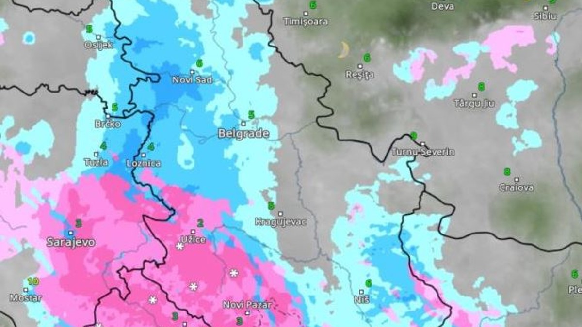 Nevreme na zapadu i jugozapadu Srbije