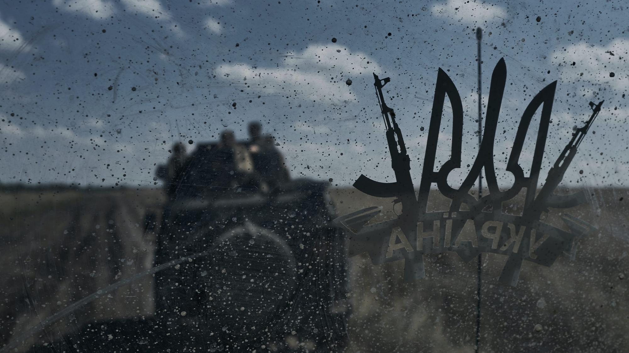 Ukrajinskí vojaci na frontovej línii neďaleko Bachmutu