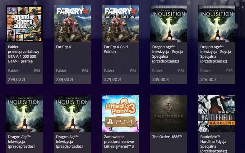 Ceny w PlayStation Store są niestety bardzo wysokie - gry w cyfrowym sklepie kosztują więcej niż pudełkowe wydania