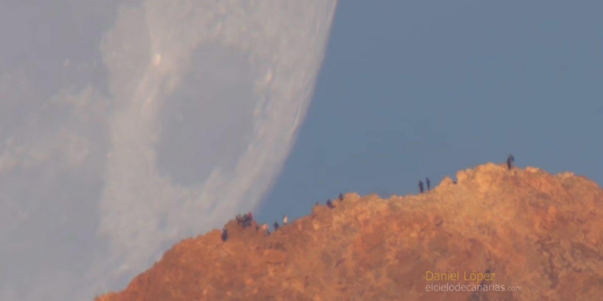 NASA opublikowało niesamowite nagranie. Księżyc chowa się za wulkan Teide
