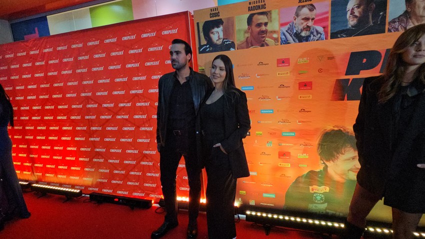 Premijera filma Pun gas - Miodrag Radonjić sa ženom