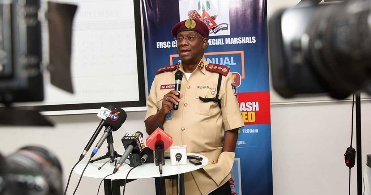 FRSC will emphasise enforcement of road traffic rules in 2020 Pulse