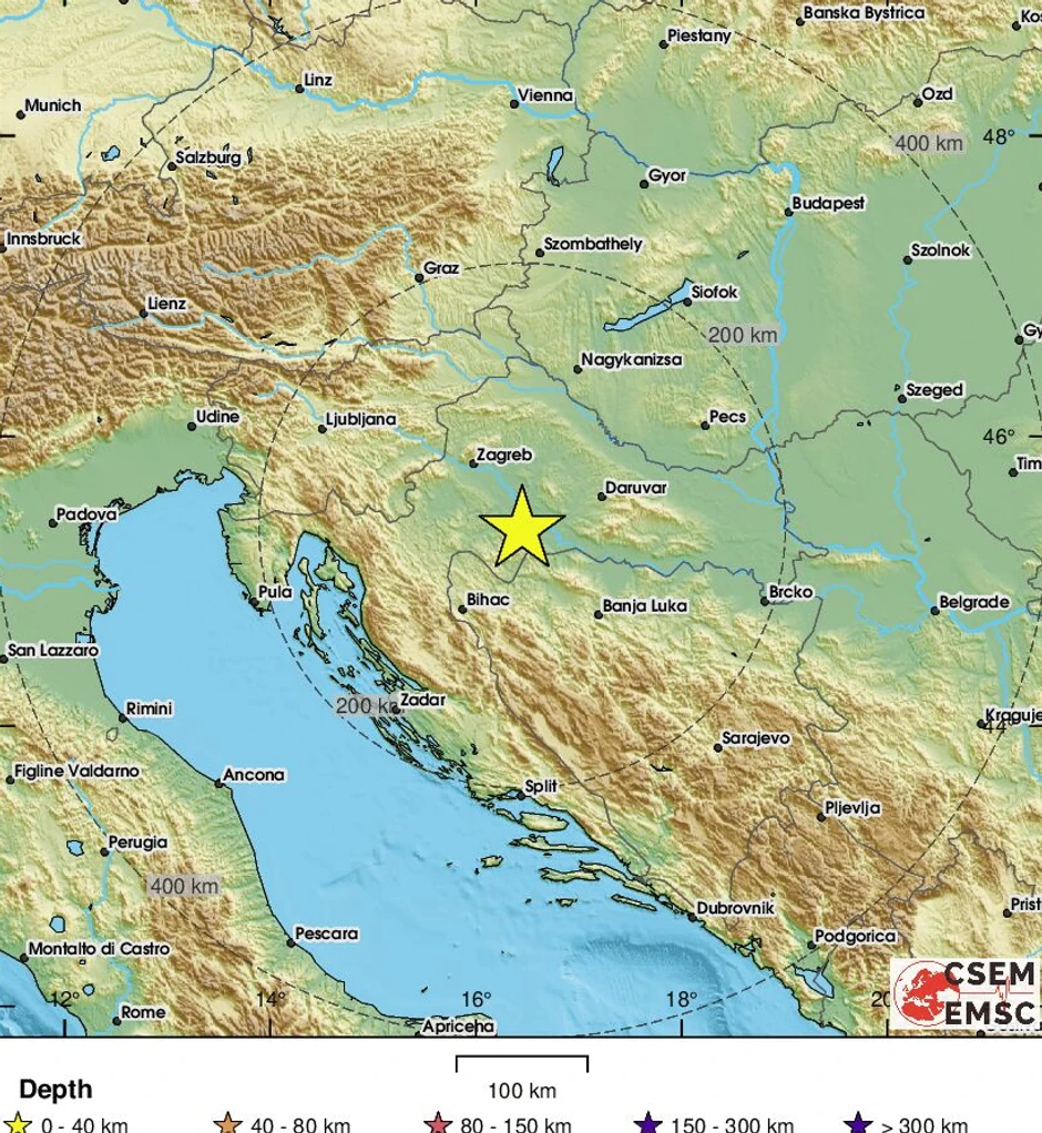 Zemljotres u Hrvatskoj