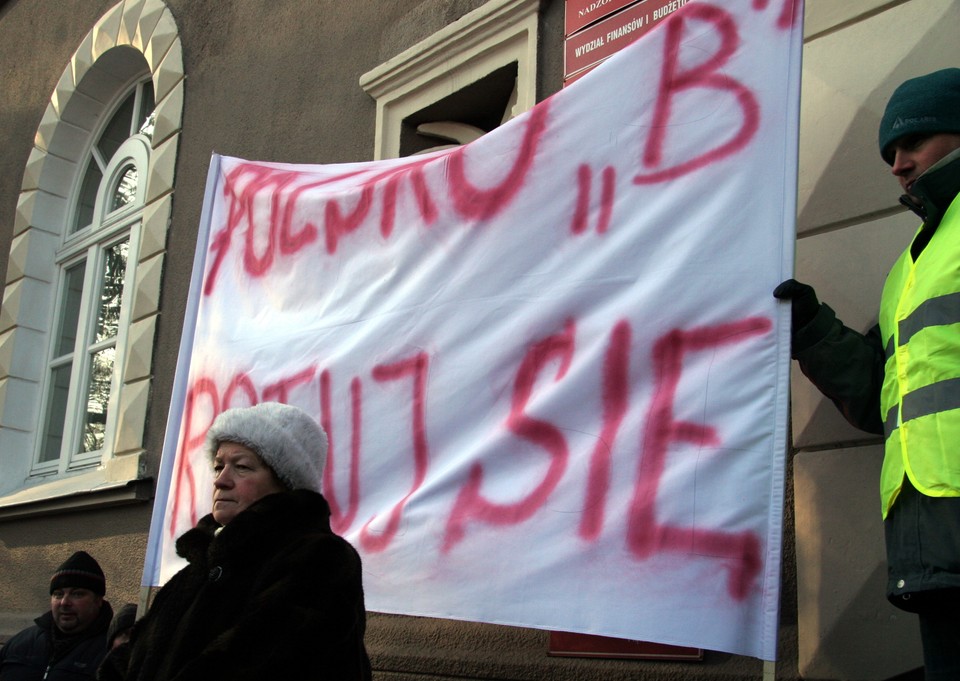 LUBLIN PIKIETA W OBRONIE CUKROWNI