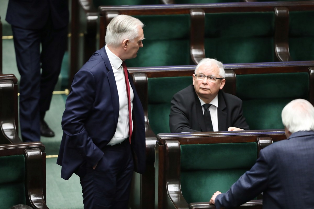 Jarosław Kaczyński i Jarosław Gowin