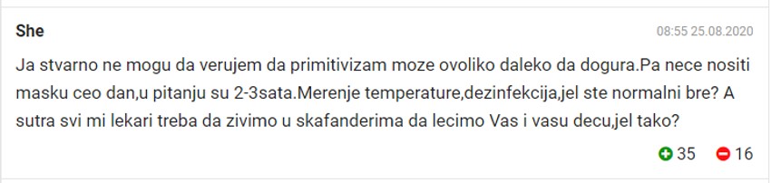 Antimaskeri komentari