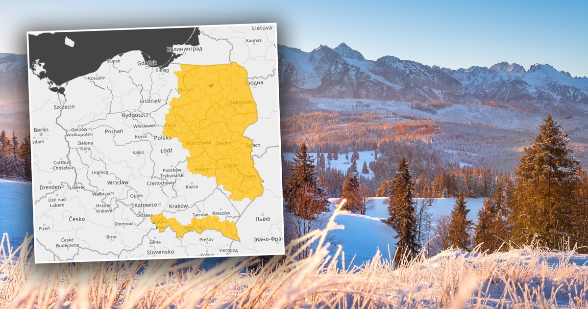 Prawdziwe uderzenie zimy. Pół Polski na żółto. Są ostrzeżenia