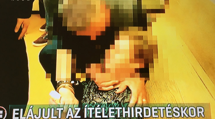 Ítéletét félrehallva elájult a több bankot is bombával fenyegető nő / Fotó: RTL Klub