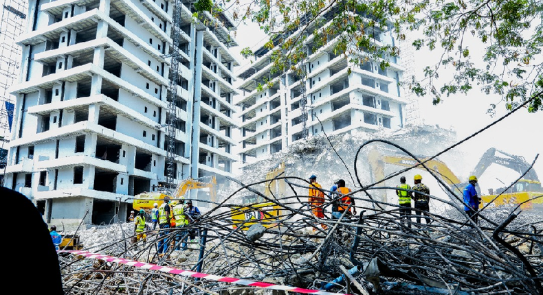 Collapsed building in Ikoyi, Lagos [LSHA]