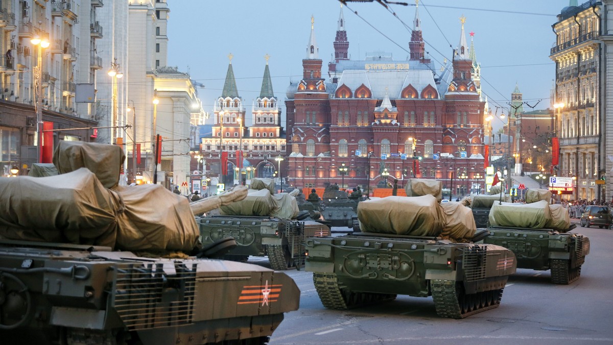 RUSSIA VICTORY DAY  (Rehearsal 70th anniversary of the end of World War II)