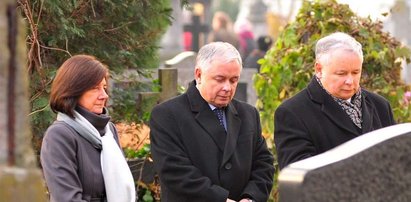 Prezydent Kaczyński na Powązkach