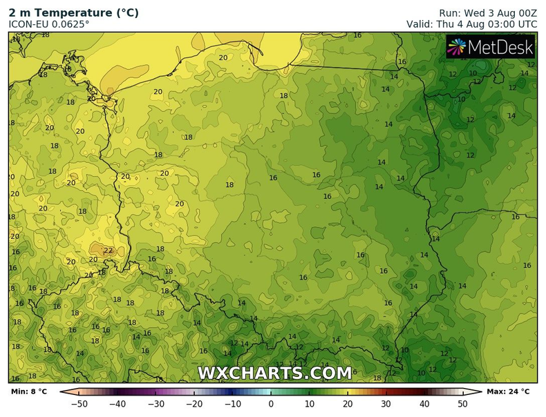 Lokalnie czeka nas noc tropikalna