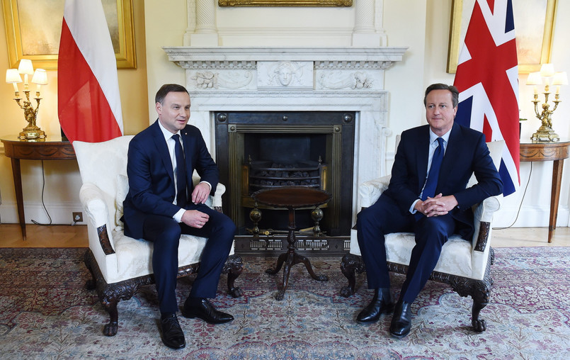 Andrzej Duda i David Cameron